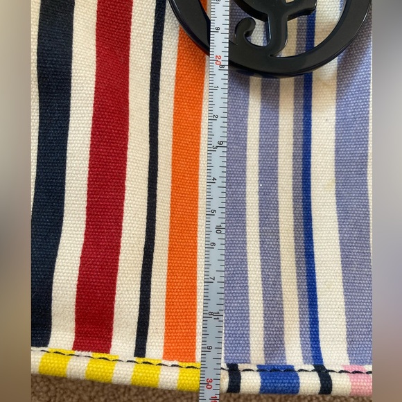 Like New Juicy Couture, Messenger Carrying Bag Purse, Rainbow Stripe - Picture 9 of 11